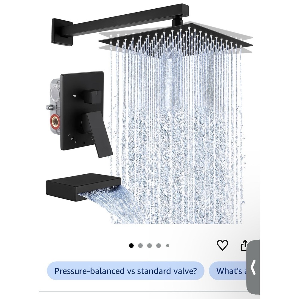 KES Tub and Shower Faucet Set Shower System with 10-Inch Rain Shower Head and...